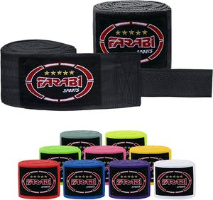 Vente en gros de bandages de boxe Muay Thai FARABI SPORTS - Qualité supérieure, écologiques, fermeture velcro personnalisée en polyester, combo unisexe pour la boxe - Product Image 1