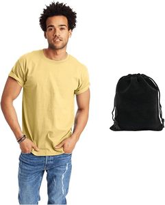 2025 tendencia Unisex 220gsm Camiseta de manga corta para hombres ajuste clásico 100% algodón preencogido estilo Casual frente Tear Away etiqueta - Product Image 2