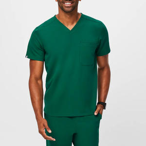 Uniformes de Enfermería Unisex de Primera Calidad, Trajes de Trabajo de Algodón y Poliéster Suaves para Dentistas, Veterinarios y Personal de Clínica, con Tejido de Detección de Agujas - Product Image 1