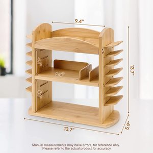 Mangowood Makeup Organizer Lipstick Holder Brush Rack Cosmetic Storage Organizer Multi-Function <b>Make</b> <b>up</b> Box Stand for <b>Vanity</b> - Product Image 4