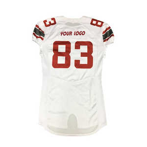 Maillot de football américain personnalisé pour hommes, sublimé, haute qualité, 100 % polyester, antibactérien et respirant, vente en gros 2025 - Product Image 4