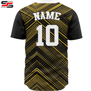 Maillot de baseball personnalisé 100% polyester pour hommes, taille adulte, respirant, séchage rapide, antibactérien, imprimé par sublimation, vêtements de sport - Product Image 2