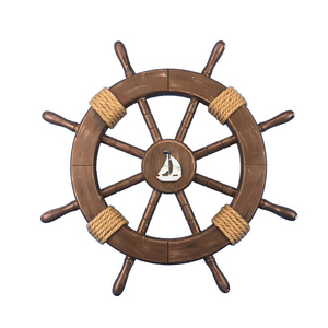 Roue décorative de bateau d'art de mur, au-dessus du lit, salon, décoration extérieure - Product Image 4