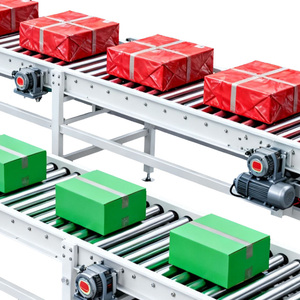 Motorisch aangedreven flexibele industriële magazijnhandelingsband van roestvrij staal - Product Image 2