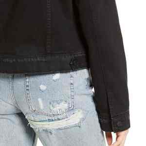 ผ้าฝ้ายผสมเนื้อนุ่ม ระบายอากาศได้ดี ออกแบบมาเพื่อความสบายและสง่างามในเสื้อเดนิมผู้หญิงรุ่นใหม่ - Product Image 5