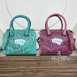 กระเป๋าเดินทางสะพายข้างหนังแท้แบบถือได้, กระเป๋าหนังใส่บัตรได้เยอะ - Product Image 1