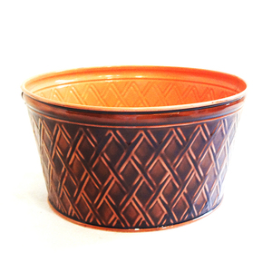 Classic Embossed Metal Flower <b>pot</b> for <b>Indoor</b> and Outdoor Home Use Elegant <b>Small</b> Flower <b>Pot</b> for Living Room Decor - Product Image 1