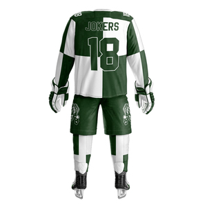 Venta caliente mejor fabricante y proveedor de logotipo personalizado poliéster conjuntos de uniformes de hockey sobre hielo con servicio OEM venta en línea - Product Image 5