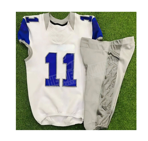 Último diseño Ropa deportiva al aire libre Uniforme de fútbol americano de manga corta de tamaño personalizado de alta calidad - Product Image 1