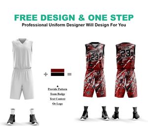 Uniforme d'équipe de basket-ball en tissu polyester à séchage rapide respirant maillot élégant de basket-ball de conception personnelle multicolore personnalisé - Product Image 2