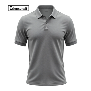 เสื้อโปโลผู้ชายแบบคลาสสิกเสื้อ100% คอตตอนระบายอากาศแบบลำลองและเล่นกอล์ฟสีดำทันสมัยใส่ทุกวัน - Product Image 6