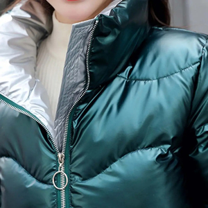 Veste polaire à logo personnalisé de haute qualité pour femmes Manteau bulle d'hiver en toile imperméable élégant Nouveaux vêtements - Product Image 4