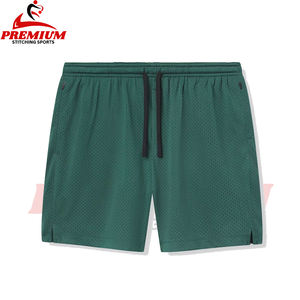 2025 Primavera Verano ropa informal hombres pantalones cortos de baloncesto sueltos de malla transpirable ropa deportiva pantalones cortos de cintura media para correr corto - Product Image 1
