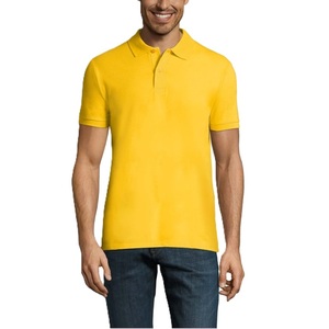 เสื้อโปโลสำหรับผู้ชายใส่สบายมากผ้าคอตตอน100% แห้งเร็วเสื้อเจอร์ซีย์แขนสั้นสีพื้น - Product Image 2