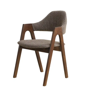 Silla de Comedor de Madera Maciza de Alta Calidad con Cojines Tapizados en Tela, Diseño Moderno, Grado Comercial para Sala de Estar y Restaurante - Product Image 3