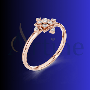 ล็อกเกตอัญมณี14K แหวนเพชรโมอิสโซลิแทร์สุดหรูสำหรับขอแต่งงาน - Product Image 1