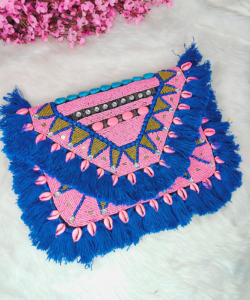 Banjara Bohemian BAG ทำด้วยมือจากอินเดียกระเป๋าปอกระเจาหลากสี | Boho | เทศกาล | Handcrafted | ปัก - Product Image 4