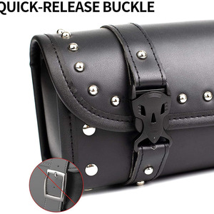 Bolsa de sillín de cuero impermeable para motocicleta de viaje, bolsa de herramientas para motocicleta, bolsa de cuero para SILLÍN, bolsa de sillín de motocicleta personalizada - Product Image 3