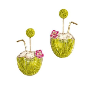 Boucles d'oreilles pendantes à broderie perlée artisanale unique avec qualité supérieure et design élégant - Product Image 6