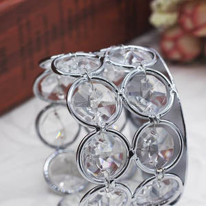 12pcs Gold & Silver Crystal Metal <b>Tealight</b> Candle <b>Holders</b> for Home Decoration for Valentine's Day - Product Image 6