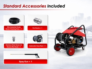 Limpiador <span class=keywords><strong>de</strong></span> Alcantarillado a Gasolina <span class=keywords><strong>de</strong></span> 27HP, 200 Bar, 2900 psi <span class=keywords><strong>para</strong></span> Dragado <span class=keywords><strong>de</strong></span> Tuberías <span class=keywords><strong>de</strong></span> 500 mm y Herramienta <span class=keywords><strong>de</strong></span> Mantenimiento <span class=keywords><strong>de</strong></span> Equipos <span class=keywords><strong>de</strong></span> Minería Fuera <span class=keywords><strong>de</strong></span> la Red - Product Image 3