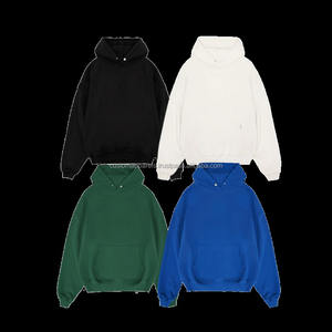 Sudadera con Capucha Corta de Algodón French Terry de Alta Calidad para Hombre, Estilo Urbano Oversize, Estampado Puff de Gran Gramaje, Sudadera con Botones Personalizada - Product Image 5