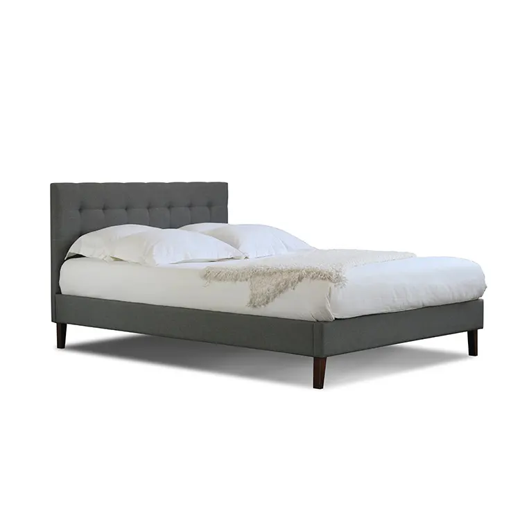 Letto ELISA dimensioni Standard mobili camera da letto Design moderno di lusso tessuto in velluto letto matrimoniale King Size imbottito
