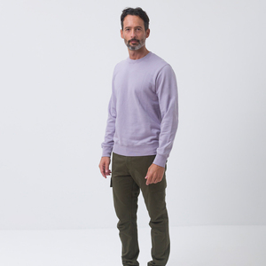 เสื้อสเวตเตอร์แบบสวมหัวสำหรับผู้ชายเสื้อสเวตเตอร์คอลูกเรือพิมพ์ลายหน้าจอปกติ100% ออกแบบได้ตามต้องการ - Product Image 1