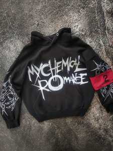 Fabrication de vêtements pour hommes Sweat à capuche personnalisé en coton et en molleton Pull over Sweats à capuche épais sérigraphiés avec manches et patch logo personnalisé - Product Image 4