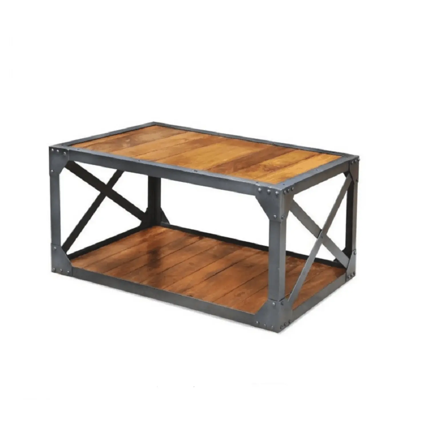 High Quality Metal Table stand with wooden Top in reasonable rate trending design wooden top coffee table Living Packing