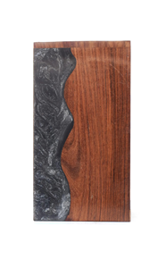 Rosewood & Black Resin Cremation Urn Elegant Wooden <b>Ashes</b> Box Personalized Cremation <b>Keepsake</b> - Product Image 2