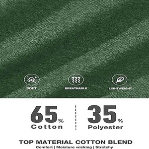 T-shirts verts unis pour hommes T-shirt 100% coton Logo personnalisé Design à manches courtes Vêtements pour hommes Col rond T-shirts respirants d'été - Product Image 6