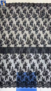 YX1270 Britanya'da Popüler Lüks Düşes Beyaz Düğün Dantel Kumaşı Dokuma Kirpik Dantel Kumaş Gelin İçin Çiçekler - Product Image 4