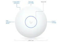 Ubiquiti punto di accesso U7-LR WiFi 7, 1x RJ45 2.5GbE, PoE