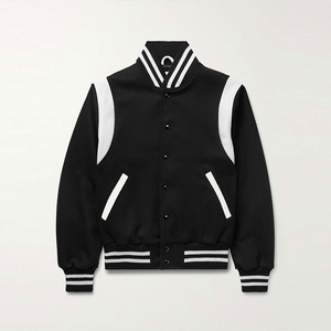 OEM Custom Fashion <b>Men</b> Basic Colorblock Baseball Varsity <b>Jacket</b> Wholesale Unisex Custom Logo Baseball Varsity <b>Jackets</b> - Product Image 4