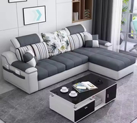 Canapé d'angle moderne multifonctionnel en tissu italien de haute qualité pour salon, design simple, prix de gros