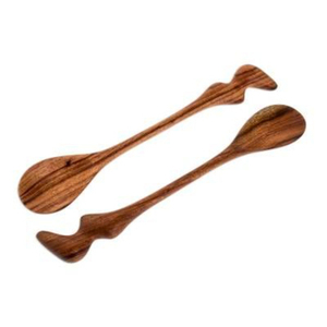 Juego de cubiertos de madera único para comer Juego de 2 cubiertos de diseño elegante Perfecto para eventos Vajilla Utensilio de comedor Calidad Premium - Product Image 3