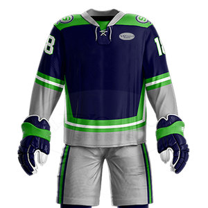 Uniforme de hockey sobre hielo ligero hecho profesional Uniforme de hockey sobre hielo de manga larga personalizado - Product Image 5