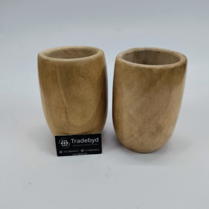 Jamun Wood Gobelet à boire direct pour les patients sucriers Bien-être ayurvédique Revêtement anti-corrosion réutilisable et écologique pour le quotidien - Product Image 2