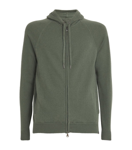 Pull à capuche en tricot à fermeture éclair pour hommes, veste chaude décontractée à manches longues avec cordon de serrage, vêtements d'extérieur d'hiver doux - Product Image 1