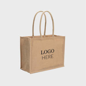 Large Eco-Friendly Jute Tote Shopping <b>Bag</b> with Padded Rope Handles <b>Medium</b> Size Customizable Pattern for Daily Use or Gifts - Product Image 3