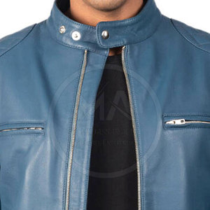 Automne hiver hommes veste en cuir meilleure qualité hommes veste en cuir respirant en cuir véritable hommes veste - Product Image 5
