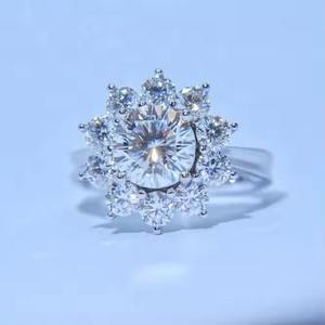 แหวนหมั้นเพชรทรงรีสีทองเข้มสร้างห้องปฏิบัติการ CVD ของขวัญจากผู้ผลิตอินเดีย - Product Image 6