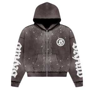 เสื้อฮู้ดล้างกรดโอเวอร์ไซส์ | เสื้อฮู้ดแนวสตรีทแวร์วินเทจมีฮู้ดซักได้ตามต้องการ - Product Image 6