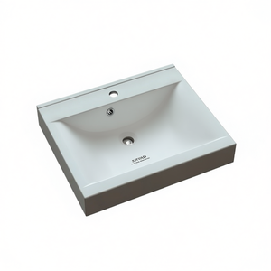 Meubles de salle de bain, design italien, baignoire en résine marbrée, 60 cm, montage central - Product Image 3