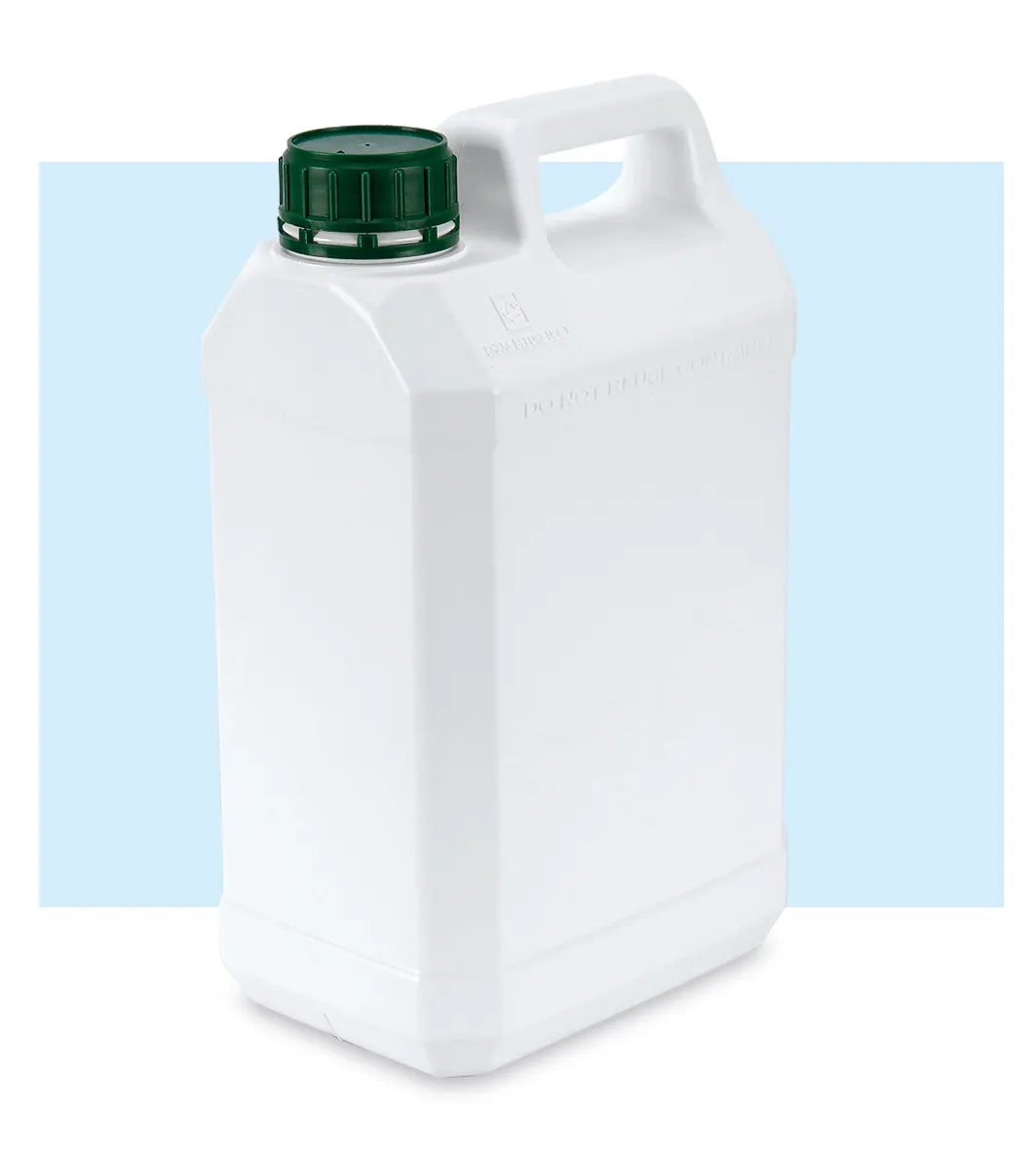 High Quality Type Plastic HDPE 5 Liter Jerry can Container /Tamper evident SK 50 lid 5 liter- 1 Gallon for chemicals drum