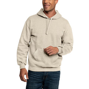 เสื้อฮู้ดผู้ชายแขนยาวผ้าคอตตอนโอเวอร์ไซส์แบบกำหนดเองมีซิป - Product Image 6