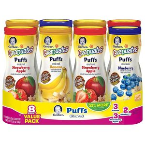 Goût de patate douce, Gerber Graduates Lil Crunchies Gerber Graduates Lil Crunchies Collation croustillante pour tout-petits, 42g - Product Image 6