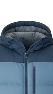 Chaqueta Acolchada Transpirable Ecológica de Estilo Urbano para Hombre, Chaqueta de Invierno con Capucha de Alta Calidad, Cierre de Cremallera Frontal con Logotipo, Diseño Sólido - Product Image 2