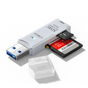 คีย์ USB 3.0 พร้อมเครื่องอ่านการ์ด SD แบบแม่เหล็ก ติดตั้งภายนอก ใช้งานร่วมกับคอมพิวเตอร์ ATM โทรศัพท์มือถือ แล็ปท็อป รองรับการ์ด TF - Product Image 4